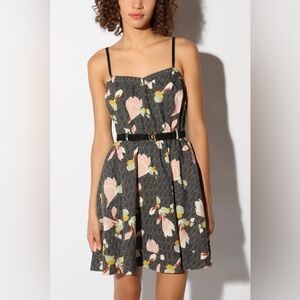 Kimchi Blue Black Floral Mini Dress